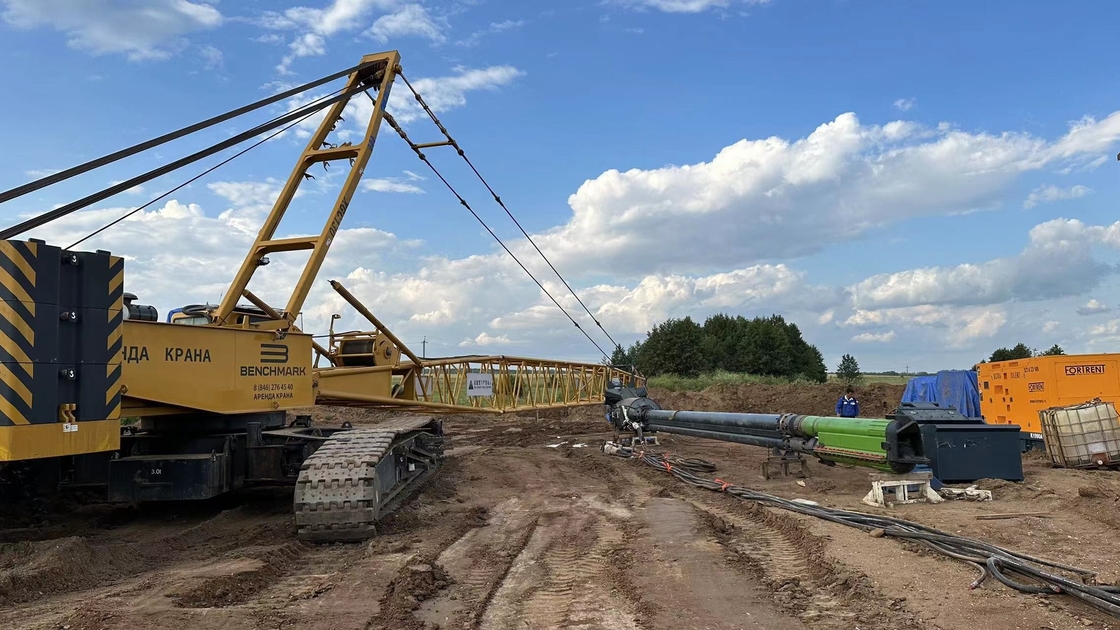 Reemplazo de la columna de piedra Vibro pila de compresión de arena de fondo de alimentación Vibroflot conducción para la mejora del suelo