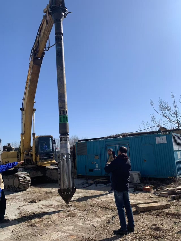 BVEM 2600 R/Min Velocidad de rotación Vibroflot hidráulico Construcción de enlace agua-aire para la mejora del suelo