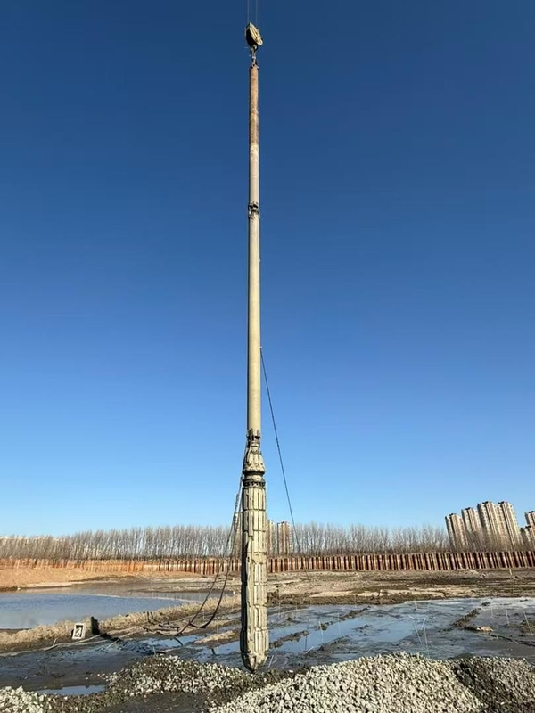 BVEM 105kW Equipo de vibración hidráulica con un paquete de potencia de 176kW para la mejora del suelo Construcción