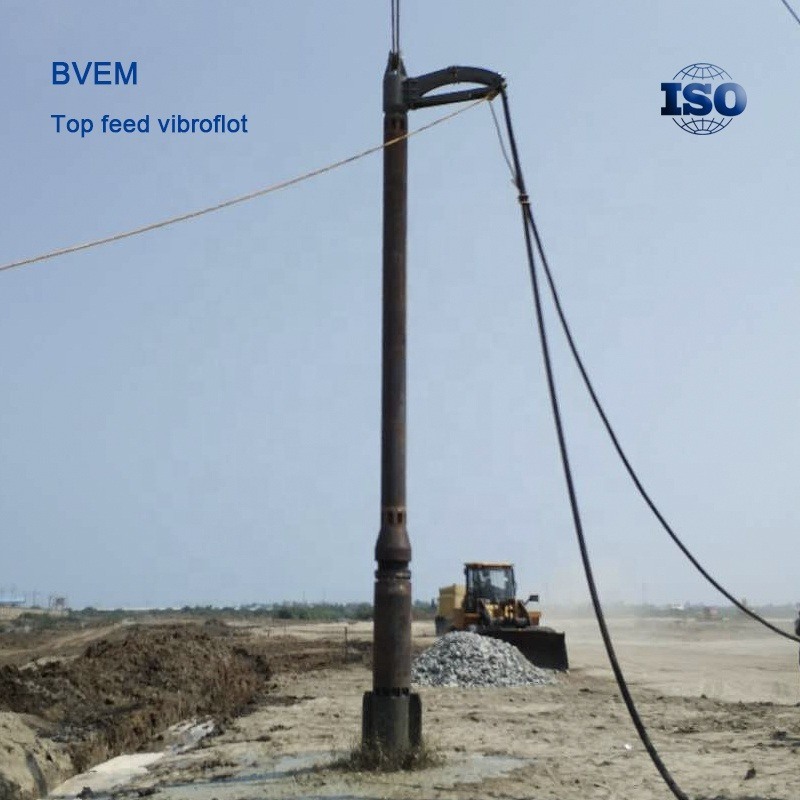 Vibrador de 105kW de Potencia y Vibroflot Hidráulico de Bajo Nivel de Ruido para una Consolidación Superior del Terreno