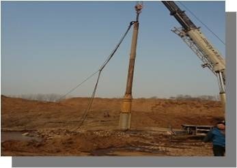 Equipo Vibroflot con vibrador de 105kW de potencia y 3445 mm de longitud para rendimiento