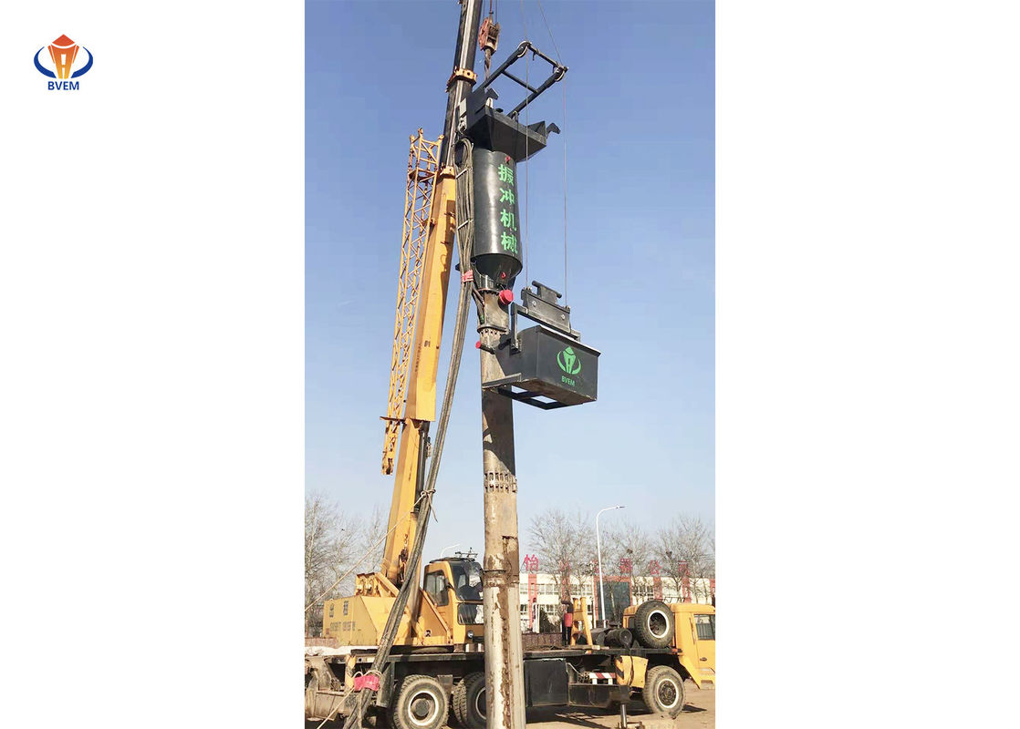 El vibroflot inferior potente de la alimentación utilizó para la construcción de piedra de la columna en el proyecto costero BJZC-V400-180