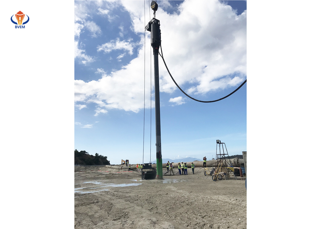 accesorios de la construcción del Vibro FLOTA de la alimentación de la parte inferior 180kw para el acuerdo Vibroflotation de la pila de la grava