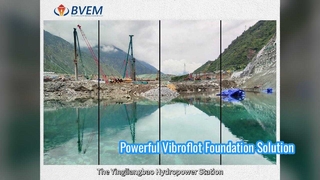 Solución de cimentación eficiente Vibroflot 180KW de columna de piedra